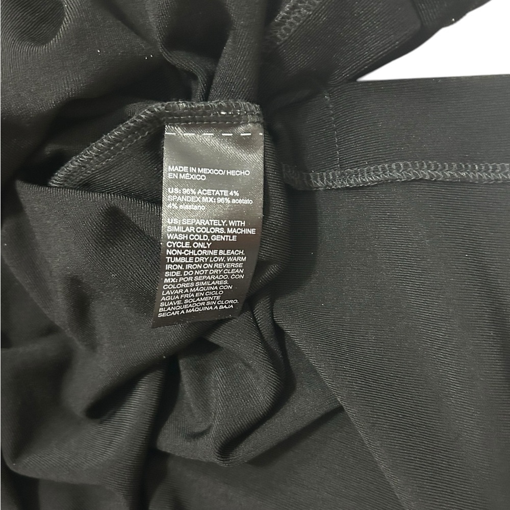 Chico's Travelers Slinky Collared V-Neck Dress Womens Size 2 Black Large Chicos - Picture 4 of 8